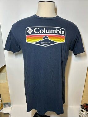 Columbia Men's Navy Graphic Logo Short Sleeve Tee
